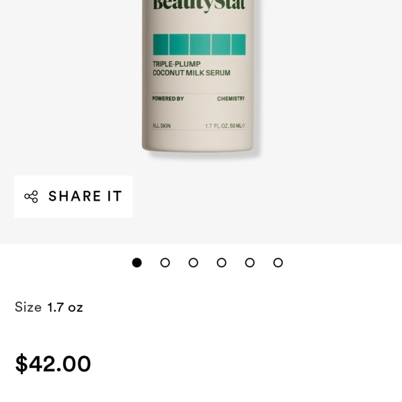 NWOB BEAUTY STAT TRIPLE PLUMP COCONUT MILK SERUM - Picture 3 of 12